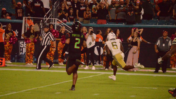 Christian Leary scores the winning touchdown